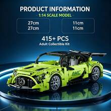 Set Rakitan Mobil Sport Green Phantom 415+ PCS, Model Kit Koleksi Dewasa Skala 1:14, Pintu Dapat Dibuka & Sayap Belakang Dapat Diatur, Hadiah Natal, Halloween, Thanksgiving & Ulang Tahun yang Ideal untuk Penggemar Mobil - Balap Wilayah Ekstrem Green Goblin - View 6