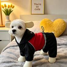 Dog Clothing, Cat Clothing, Animal Dresses, Pet Spring/Summer New Collection, Puppy Dresses, Princess Style Versatile Skirts, Printed Striped Designs, Small Animal Apparel, Fashionable Sun Protection Clothing - Black - View 5