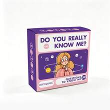 Do You Really Know Me? Conversation Question Card Game, 50 Interactive Question Deck, Wonderful Gift For Christmas, Game Party, Fun Social Entertainment For Adult Friends Gathering & Holiday Night Activities - Multicolor - View 8