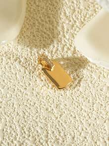 1pc Fashionable Cute Stainless Steel Pendant, Suitable For DIY Necklace, Bracelet, Earrings, Keychain, Phone Chain, Couple Gift And Jewelry Making, Ideal Choice For Jewelry Lovers And Perfect Gift For Mother's Day. - Gold - View 20