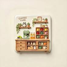 Little Flower House & Baking Room Fridge Magnet, 3D Embossed Personalized Cute Creative Gift Decoration Magnetic Souvenir, These Exquisite Fridge Magnets Are Perfect Creative Gifts For Decorating Kitchen, Whiteboard, Storage Cabinet, Refrigerator And Home Decor - Style a - View 6