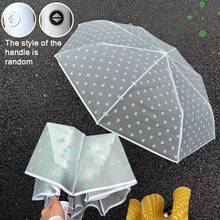 Korean Style Fresh Polka Dot Transparent Automatic Umbrella, One-Click Open & Close, Lightweight Without Burden, Multiple Colors Available, Perfect For Rainy Day Photoshoots, Portable Waterproof, Gentle Color Palette, Ritualistic Rainy Season Gift - Automatic Umbrella - View 14