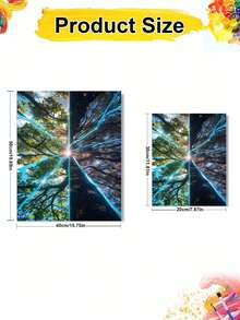 DIY Surreal Neon Energy Tree (Frameless Or Framed 8x12 / 16x20 Inches) Paint By Numbers Kit(Acrylic) Arts & Crafts For Adult Beginners, Home Wall Decor, And Holiday Gifts For Creative Artistic Relaxation - Sets - View 2