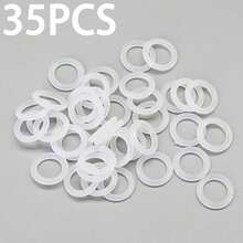 35PCS Waterproof Silicone O-Rings, Anti-Slip Wear-Resistant Sealing Gaskets, 3mm Wire Diameter, High-Quality Rubber Rings, Great Helper For Water Pipe Sealing - One Size-35PCS - View 1
