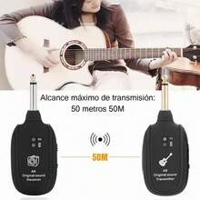 A8 Sistema Transmisor Y Receptor Inalambrico Guitarra Uhf - 1 - Ver 3