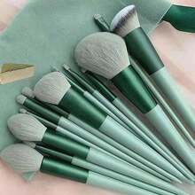 New Mint Green Makeup Brush Set, Portable Soft Blush Brush, Eyeshadow Brush, Powder Brush, Contour Brush, Concealer Brush, All Sets Are Sent Randomly. - Mint Green - View 1