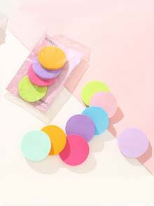 6-Piece Flour Foam Puff Set, Soft Velvet, Decorated With Bows, Cosmetic Puffs For Facial Makeup And Beauty Tools, In Y2 Style, With Delicate Bows, Suitable For Both Wet And Dry Use For Daily Makeup, Ideal As A Holiday Gift. - Multicolor - View 3