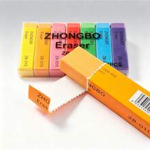 14pc-7 Color Rainbow Tearable Eraser Strips Segmented Design Durable No Traces Clean Low Residue Student Homework Drawing Eraser Classroom Office Universal Stationery - Multicolor - View 1
