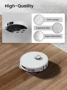 Mop Accessories For L10s Ultra/ L10 Ultra/ L20 Ultra/X30 Ultra/X40 Ultra/L10s Ultra/L40 Ultra/L30 Ultra And X10+ Robot Vacuum Cleaner, Including Mop Pads, Mop Cloths And Spare Parts Set - White - View 8