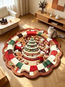 1 buah Keset Motif Lokakarya Kue Natal Ajaib, Hadiah Natal, Keset, Karpet Kecil, Keset Selamat Datang, Karpet, Alas Lantai, Keset Luar Ruangan, Karpet Dapur, Dekorasi Rumah, Keset Pintu Depan, Karpet Area, Alas Luar Ruangan - MultiWarna - View 1