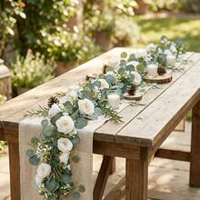 180CM Silk Champagne Color Money Flower/Baby's Breath Vine 1pc - Champagne - View 6