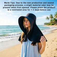 1pc Women's Summer Sun Hat, Breathable Fashionable Portable, Full Sun Protection, Suitable For Travel, Cycling, Hiking, Fishing, Etc. - Multicolor - View 4