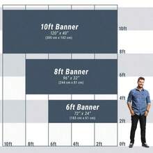 1pc Personalized Vinyl Banner,Custom Text/Logo/Image,Indoor Outdoor Use,Custom Business Advertising & Birthday Banner, Waterproof Indoor/Outdoor Sign, Full Color Custom Text & Logo, Ideal For Wedding,Birthdays,Halloween,Christmas,Holidays & More - Multicolor - View 8