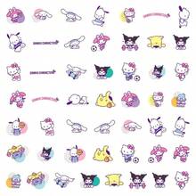 SANRIO [مصرح به] 50 قطعة حزمة ملصقات، تصميم بأسلوب رياضي، مناسب للهاتف والدفتر وزجاجة المياه والحقائب ولوح التزلج والدراجة، مثالي كهدية رائعة للعائلة والأصدقاء في العطلات وأعياد الميلاد (ألوان وأنماط عشوائية) - متعدد الألوان - مشاهدة 6