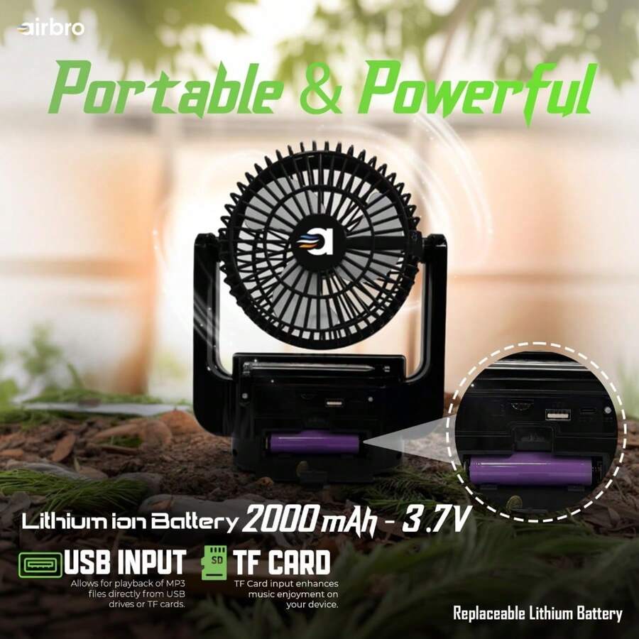Tower Fans - Black - View 1