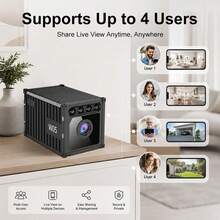 1080P HD Mini Indoor Security Camera 130°Wide Angle WiFi Surveillance Camera AI Humanoid Detection Real‑Time Alarm 940nm Infrared Night Vision Loop Recording Local Cloud Storage Easy Installation For Home Shop Office Pet Monitor[O-KAM Pro] - Multicolor - View 13