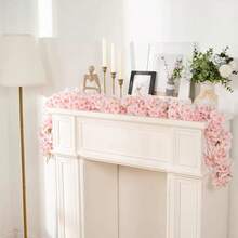 6 Buah Rangkaian Bunga Sakura Buatan Sepanjang 5,9 kaki, untuk Dekorasi Musim Semi di Rumah, Kamar, Pernikahan, dan Pesta - MultiWarna - View 4
