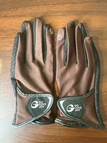 1 Pair Unisex High-Quality Professional Equestrian Gloves, Anti-Slip Breathable, Suitable For Training And Competition, Touchscreen Design, Durable Riding Gear, High Grip Golf Gloves, All-Season Wear - Multicolor - View 13