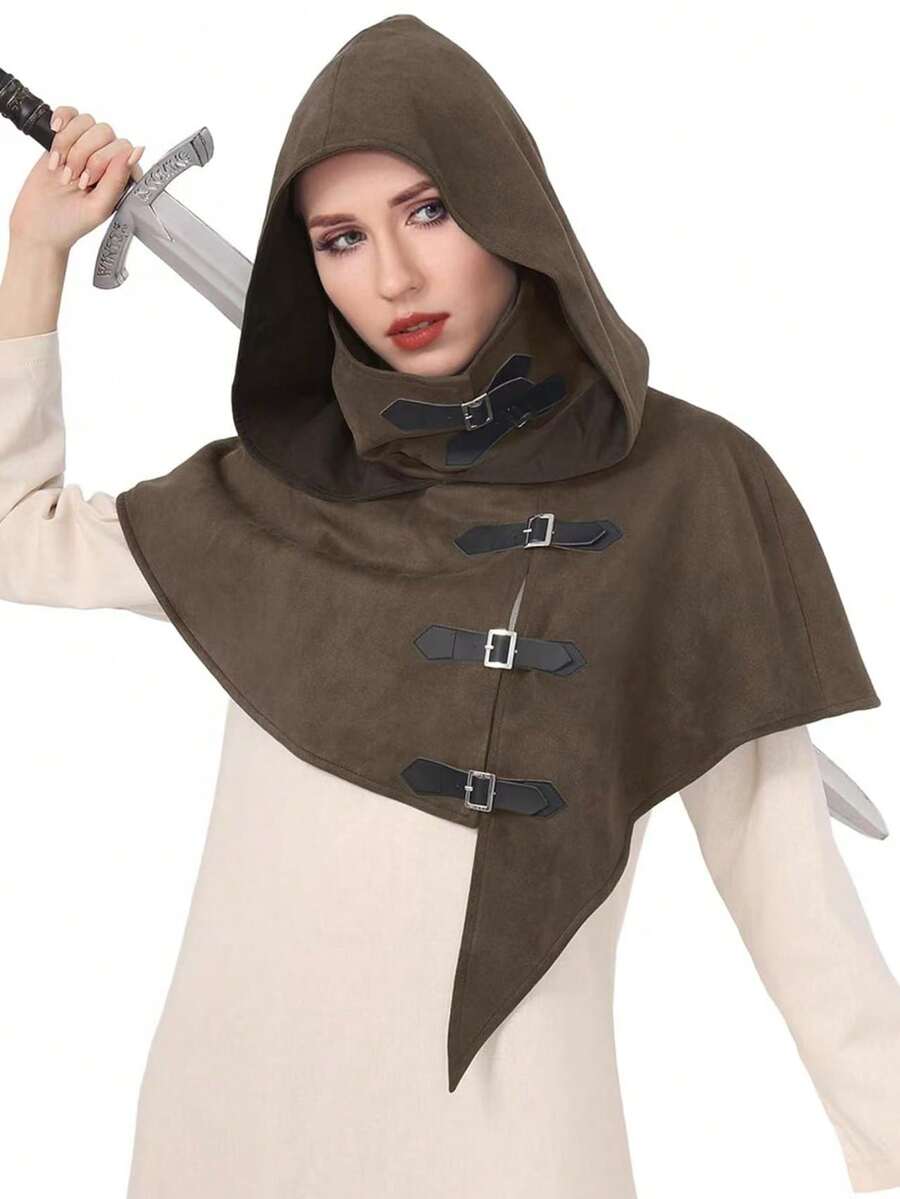 قطعة واحدة زي هالوين للجنسين على الطراز القروسطي، رداء الراهب، زي الساحر، رداء الكاهن، زي أداء المسرح - متعدد الألوان - مشاهدة 1