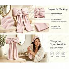 Heatless Curling Hair Band Foam Hair Rollers No Heat Damage Wavy Styling Tool Curling Band - Pink - View 3