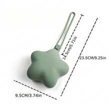 1pc Star-Shaped Silicone Storage Bag, Portable Hanging Design. Made Of High-Quality Material, Easy To Clean. Can Be Hung On The Side Of A Backpack For Convenient Storage Or Used To Organize Small Items In A Stroller, Pacifier Storage Essential, Suitable For Pacifiers, Earphones, Lipsticks, Convenient For Carrying Essentials. - Multicolor - View 9