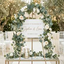 180CM Silk Champagne Color Money Flower/Baby's Breath Vine 1pc - Champagne - View 7