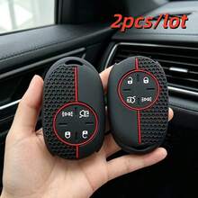 2pcs Durable Remote Car Key Case Cove For Fiat 500 500E EV Ducato Panda Car Romote Key Caps Holder - Multicolor - View 4