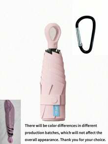 Hanging 5-Fold Mini Umbrella With Ring Buckle, Lightweight Portable Rain & Sun Umbrella, Suitable For Handbags, Backpacks And Outdoor Use - Multicolor - View 11