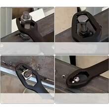 2pcs Black Multi-Function 5mm Thick Plum Wrench, Double-Head Self-Tightening Adjustable Wrench, Opening Size 3-17mm, Portable Hand Tool, Suitable For Automotive And Home Use - Multicolor - View 3