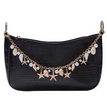European & American New Bohemian Style Starfish Seashell Pearl Bag Chain Exaggerated Beach Vacation Shell DIY Bag Chain Versatile - Multicolor - View 2