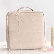 Vertical Travel Cosmetic Organizer Bag, Large Capacity Waterproof Makeup Brush Holder, Portable Cosmetic Storage Box, Suitcase Makeup Bag - View 11
