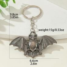 1pc New Creative Bat Keychain, Motorcycle Pendant DIY Accessory For Car Keys, Backpacks, Clothes, Festival Party Gift For Friends, Surprise Memorial Gift For Girlfriend And Boyfriend, Unisex - Multicolor - View 5