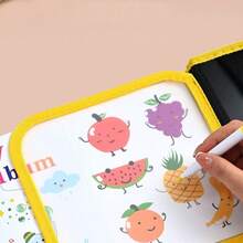 1 Set Portable Erasable Drawing Book, Double-Sided Dust-Free Blackboard Doodle Sketchbook, Washable Early Education Painting Toy, Halloween Thanksgiving Birthday Gift - Multicolor - View 3