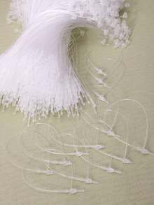 500/1000pcs Plastic Gift Tag Ropes, Minimalist Transparent Gift Label Ropes, Suitable For Parties, Back To School, Valentine's Day, 5 Inches*13cm - View 2