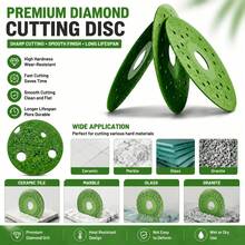 5pcs Green Perforated Cutting Discs 115mm Angle Grinder Grinding Wheel Metal Stainless Steel Polishing Cutting Grinding Tool Accessories - 4inch-5pcs - View 5