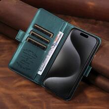 eaacaa 1pc PU Leather Flip Wallet Phone Case Compatible With Apple 18ProMax/18Pro/18/17e/17ProMax/16ProMax/16Pro/16Plus/15ProMax/15plus/13ProMax/13pro/14ProMax/14Pro/14plus/12ProMax/12Pro/11ProMax/14/13/12/11/7/8/X/XS/XR Series And G06, Full Coverage Multi-Angle Protection Phone Cover - Green - View 6