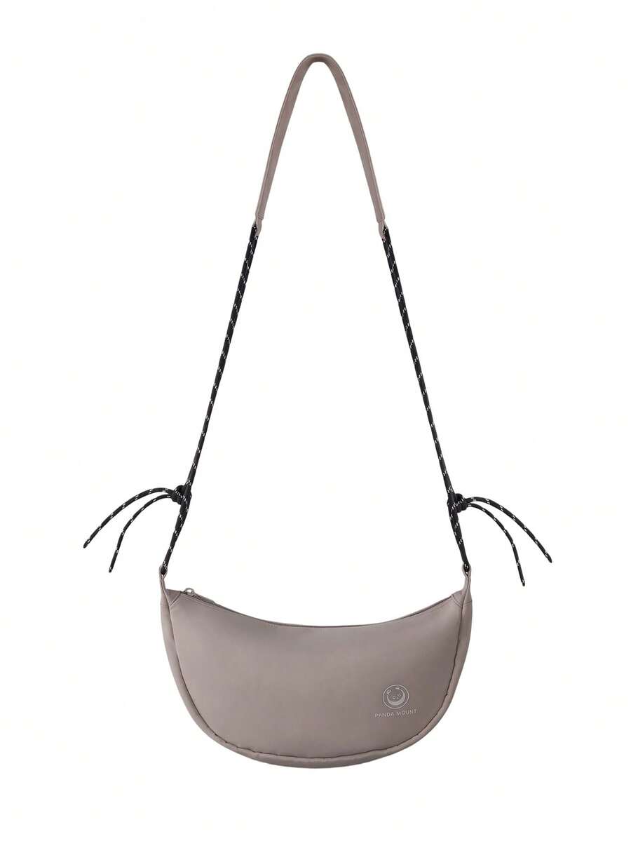CAMEL CROWN Crescent Shaped Shoulder/Crossbody Bag, Lightweight Waterproof Durable, Fashion Travel Bag - Light Khaki - View 1