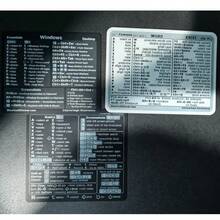 3pcs/Set Stiker Pintasan Keyboard Komputer, Stiker Laptop, Tombol Pintasan Windows, Tombol Pintasan Word & Excel, Tahan Air & Dapat Digunakan Kembali - MultiWarna - View 1