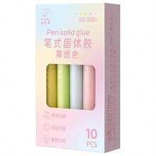 3pcs Pen-Shaped Glue Sticks, High Adhesion Solid Glue For Student Crafts, Classroom Transparent Glue Sticks, Strong - A - View 4