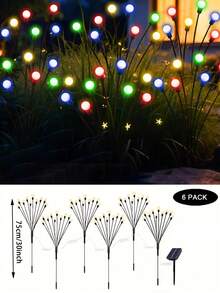 Solar Garden Lights - Upgrade Your Solar-Powered Swing Light, Wind-Driven Swing Light, Outdoor Light, Patio Path Decoration, Perfect For Halloween And Christmas Holiday Decorations. - Firefly - View 17