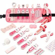 Children's Realistic Doctor Role Play Toy Set, Rabbit Doctor Toy Waist Bag, Suitable For Boys And Girls Aged 3+ For Pretend Play Doctor Role Playing Games - Multicolor - View 3