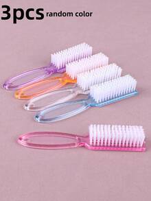 5/1pc Nail Cleaning Brush, Long Handle Multi-Function Brush, (Slight Color Difference Does Not Affect Use) - Multicolor - View 15
