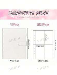 25/50 Inner Pages, A5 Size, Polypropylene, Double-Sided With 4 Pockets On Each Side, Suitable For Standard 3-Ring Binders, Hold 400 Cards, Widely Used. - Multicolor - View 3