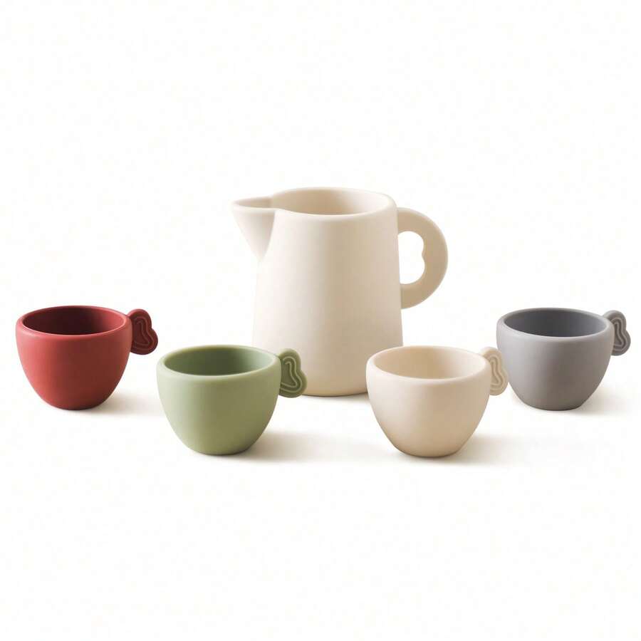 Kids Tea Sets - 5-piece Silicone Afternoon Tea Set - View 1