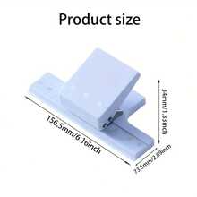 1pc 3-Hole Punch, Suitable For A5/B5 Paper, Can Precisely Punch Thickness Within 5mm, Suitable For Loose-Leaf Binding, Office Documents, School Reports, Notebooks And Handmade Crafts (Multiple Colors Available | Durable PVC Material) - Multicolor - View 6