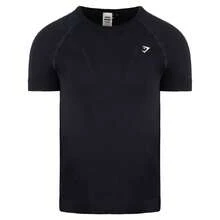 Gymshark Energy+ Womens Black T-Shirt - Black - View 1