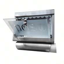 Letterbox Design Steel Wall Mounted Mailbox Post Box Newspaper Compartment Modern XXDE New- - C - Übersicht 4