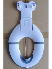 Foldable Toilet Seat Cover, Portable, Space-Saving, Washable And Fade-Resistant, With Cute Cartoon Pattern, Splash-Proof Design, Suitable For Outdoor Use, With Toilet Seat Ring, Easy To Store, Universal Children Splash-Proof - Multiple Styles - View 9