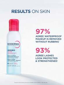 Bioderma SENSIBIO EYE 125ML, Biphase Micellar Eye & Lip Remover, Removes Waterproof Makeup, Gentle & Soothing, For Sensitive Eyes & Lips, Non-Greasy, Non-Rinse, 125ml/4.2 Fl.Oz - 125ml - View 3