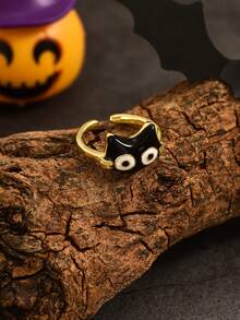 1pc Funny Holiday Party Pumpkin Spider Web Women's Ring - Multicolor - View 8